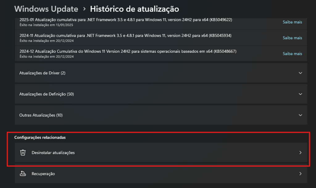 Alerta Crítico no Windows 11: A Atualização KB5077181 está Causando Falhas Graves no Sistema 2 Atualização KB5077181