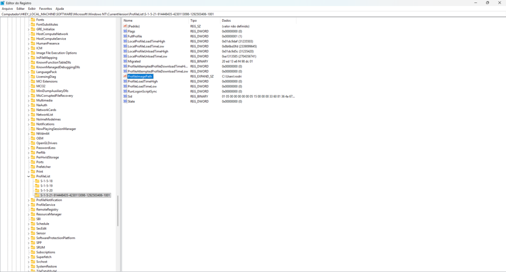 Perfil Temporário Perfil Temporário