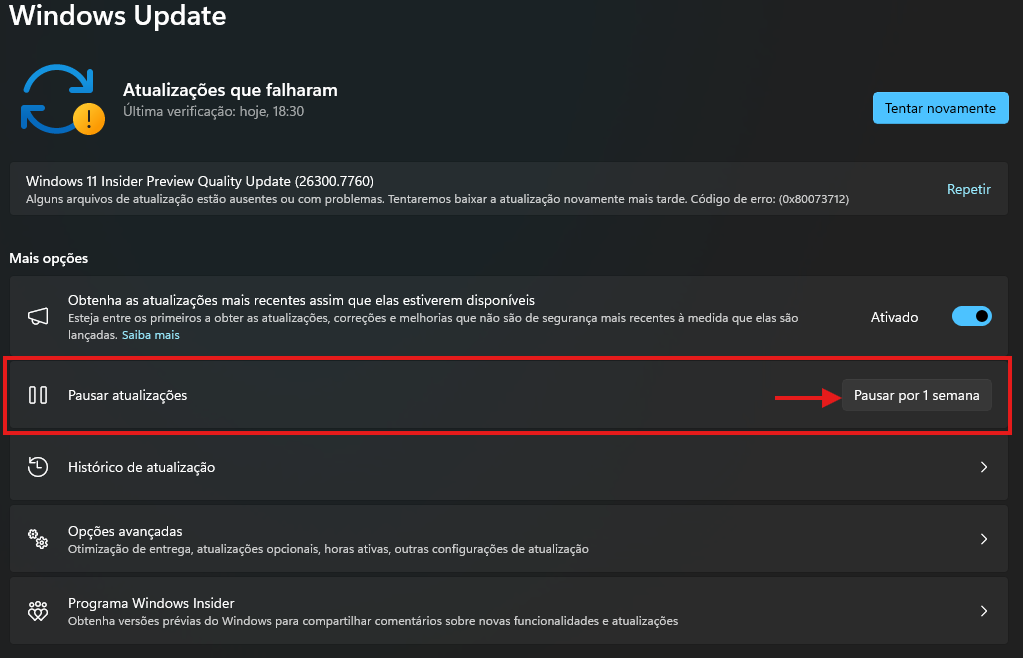Alerta Crítico no Windows 11: A Atualização KB5077181 está Causando Falhas Graves no Sistema 1 Atualização KB5077181